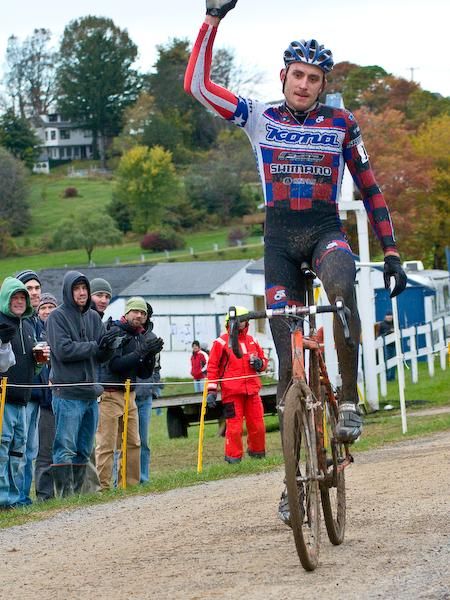 National champion Ryan Trebon (Kona) takes the victory.