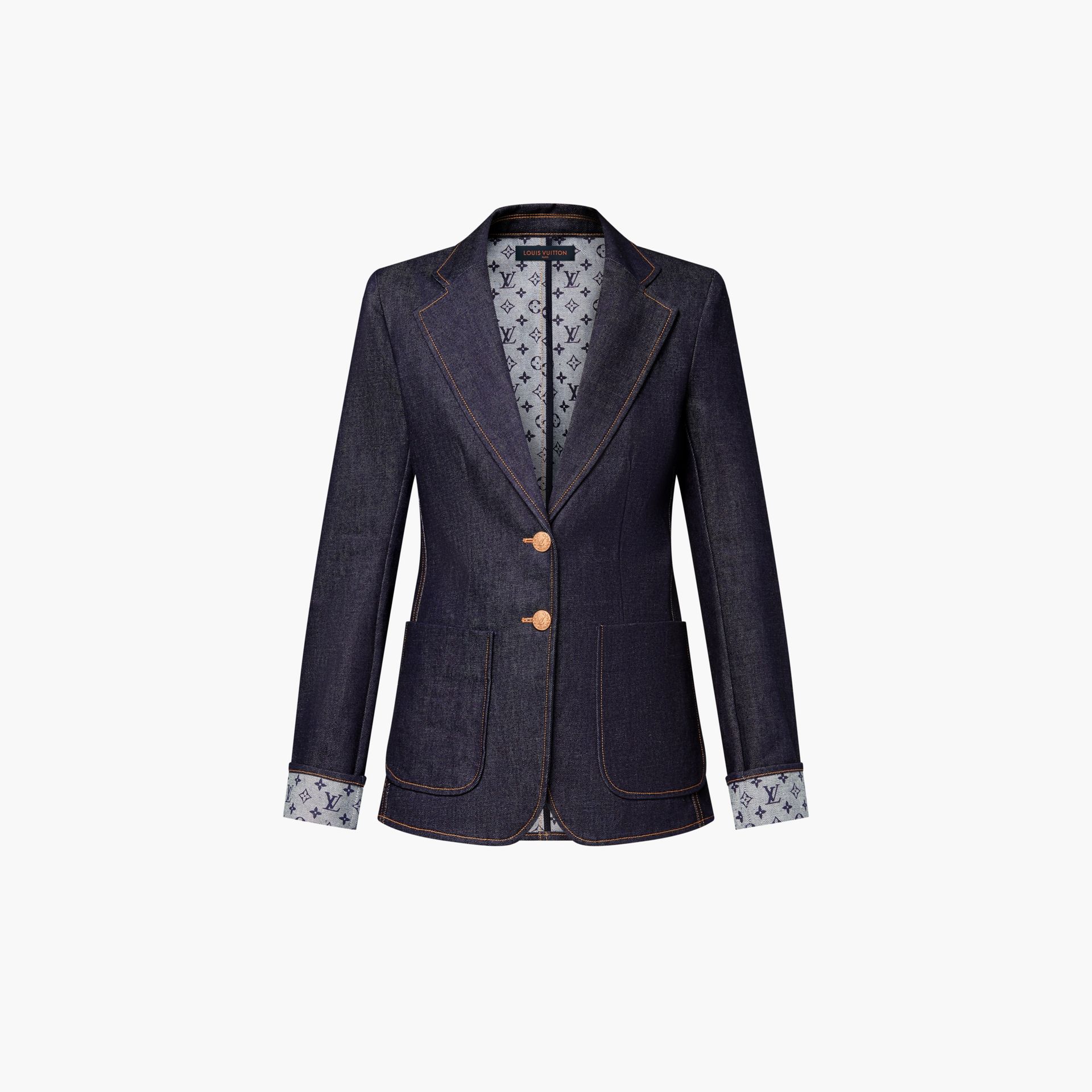 Denim Preppy Blazer
