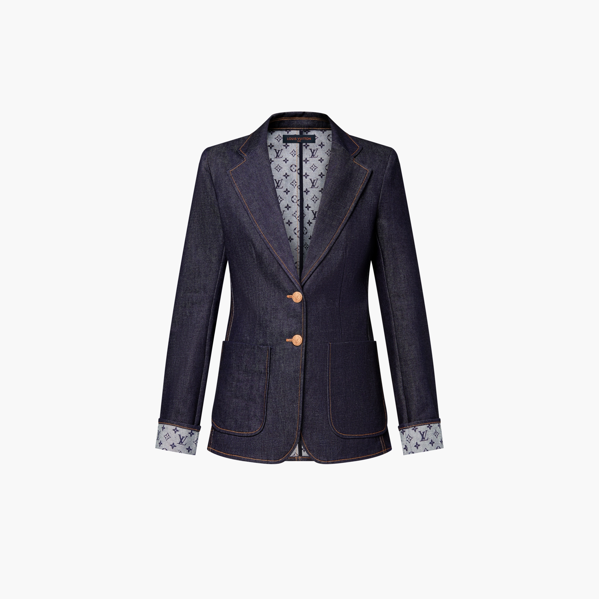 Denim Preppy Blazer