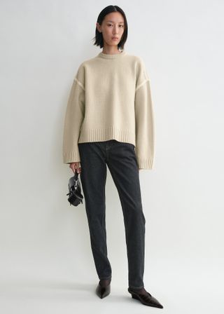 Embroidered Wool Cashmere Knit Harvest