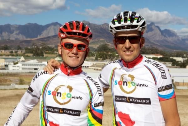 Specialized Factory Racing teammates Burry Stander and Christoph Sauser.