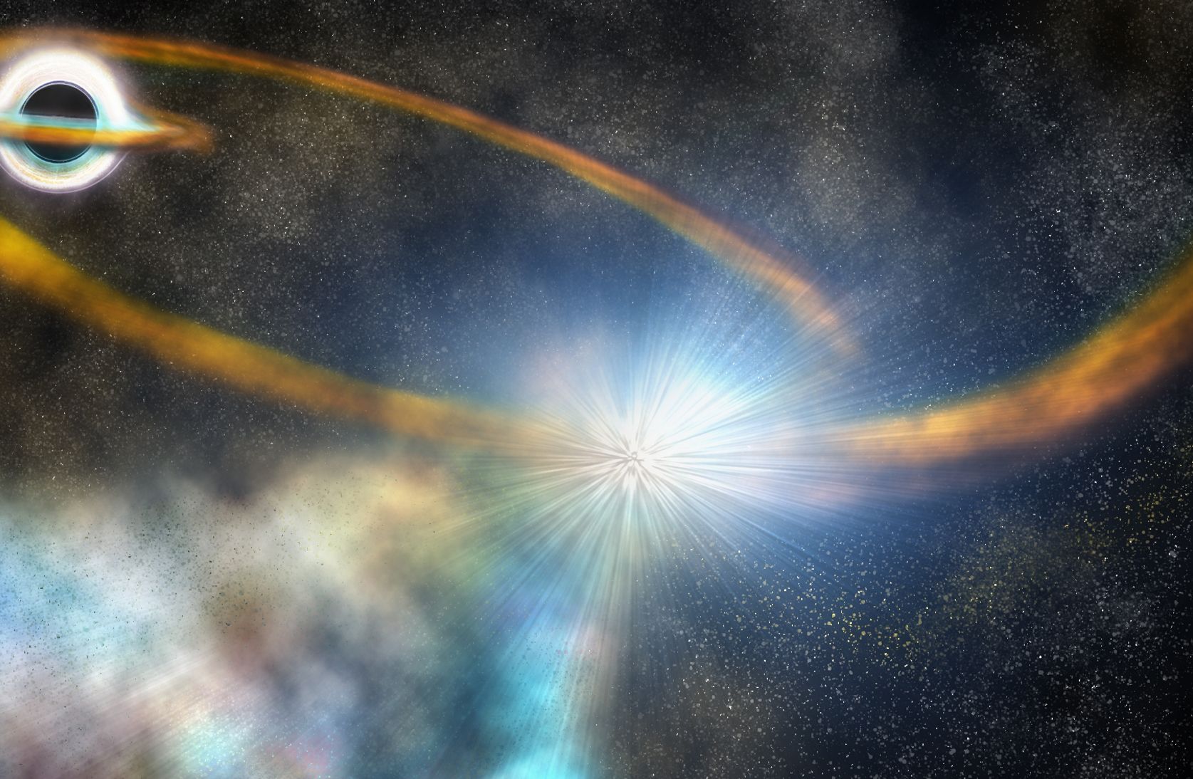 Gargantuan Black Hole Shreds Star in Rare Cosmic Find | Space