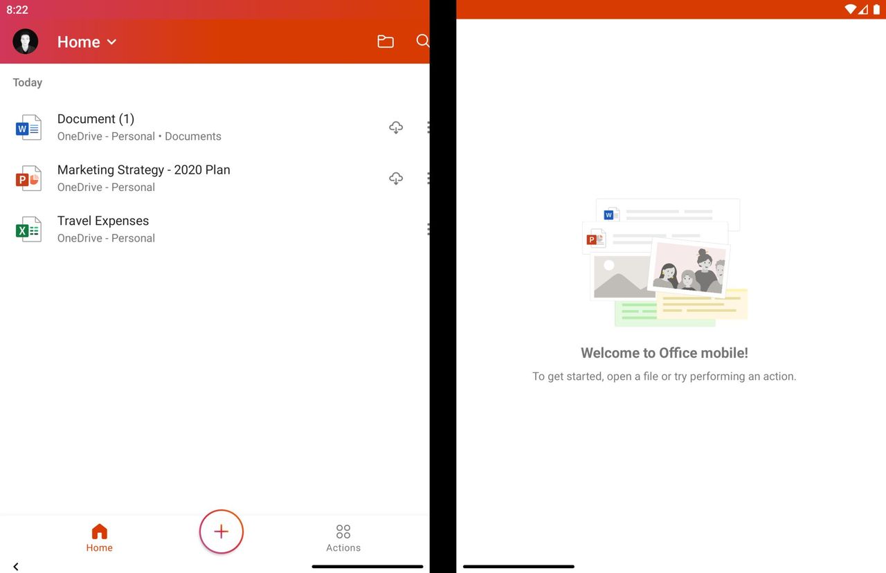 Office on Surface Duo