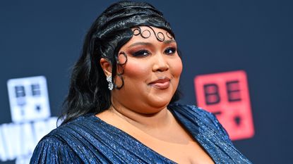 Lizzo's shimmering sheer pink leotard