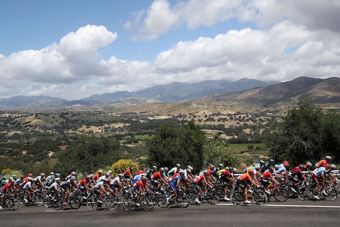 A stunning backdrop for the race on stage 5 of the 2019 Tour of California