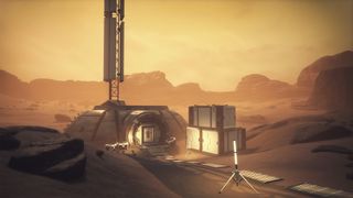 A small outpost sits just outside of the Martian base in the 2019 video game "Moons of Madness."