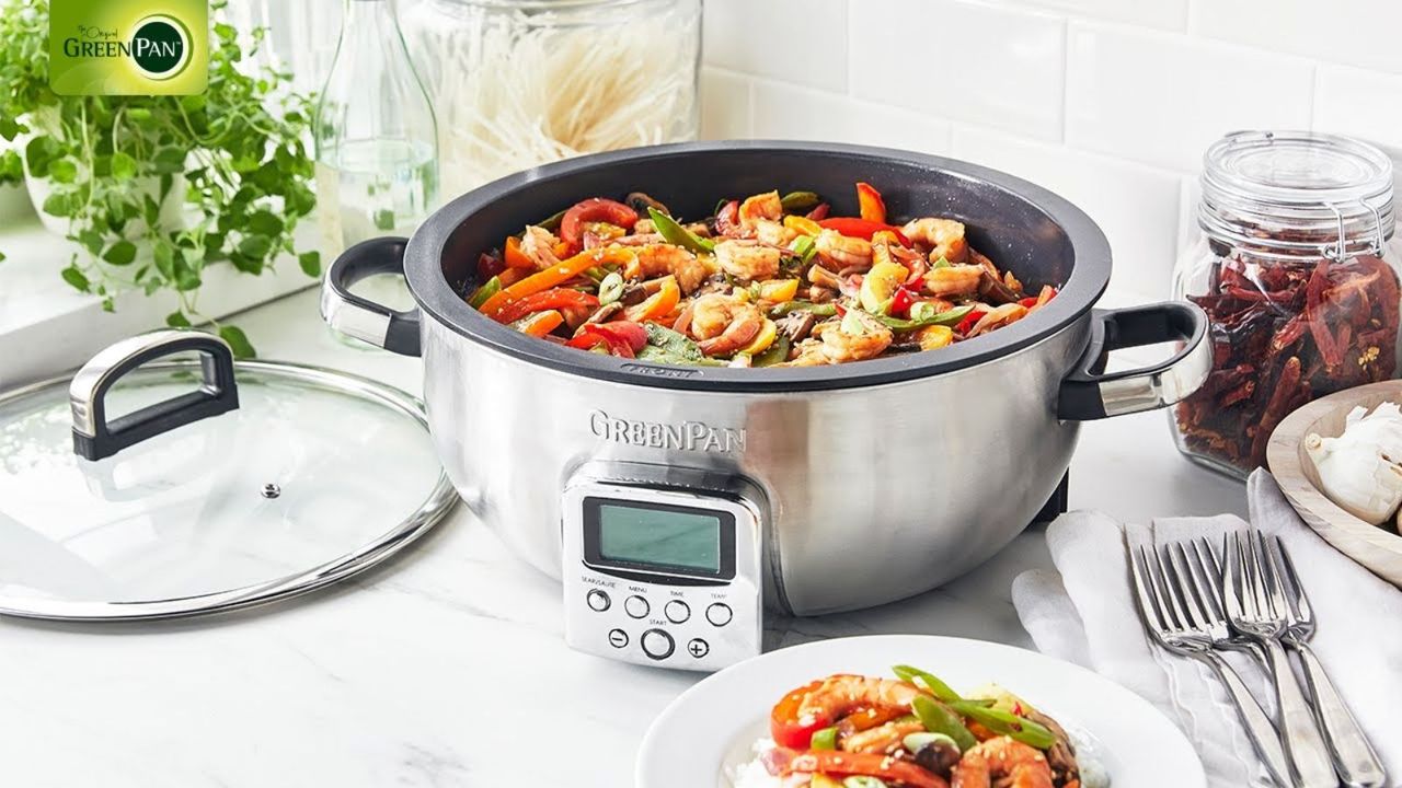 GreenPan Omni Cooker on a countertop 