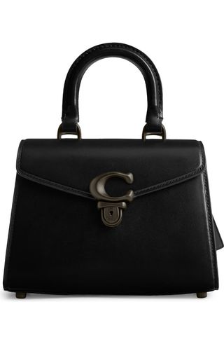 Black Collection Luxe Leather Top Handle Bag