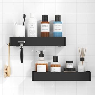 Black amazon shower caddy