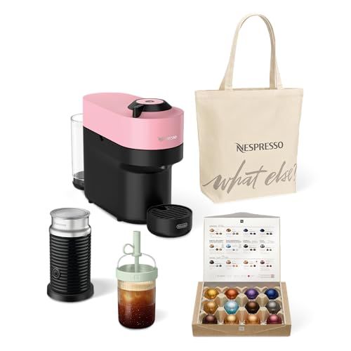 Nespresso Vertuo Pop and Aeroccino 3 Welcome Set (Candy Pink)