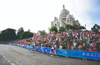 Megan Arimtage on the course at the Paris Olympics