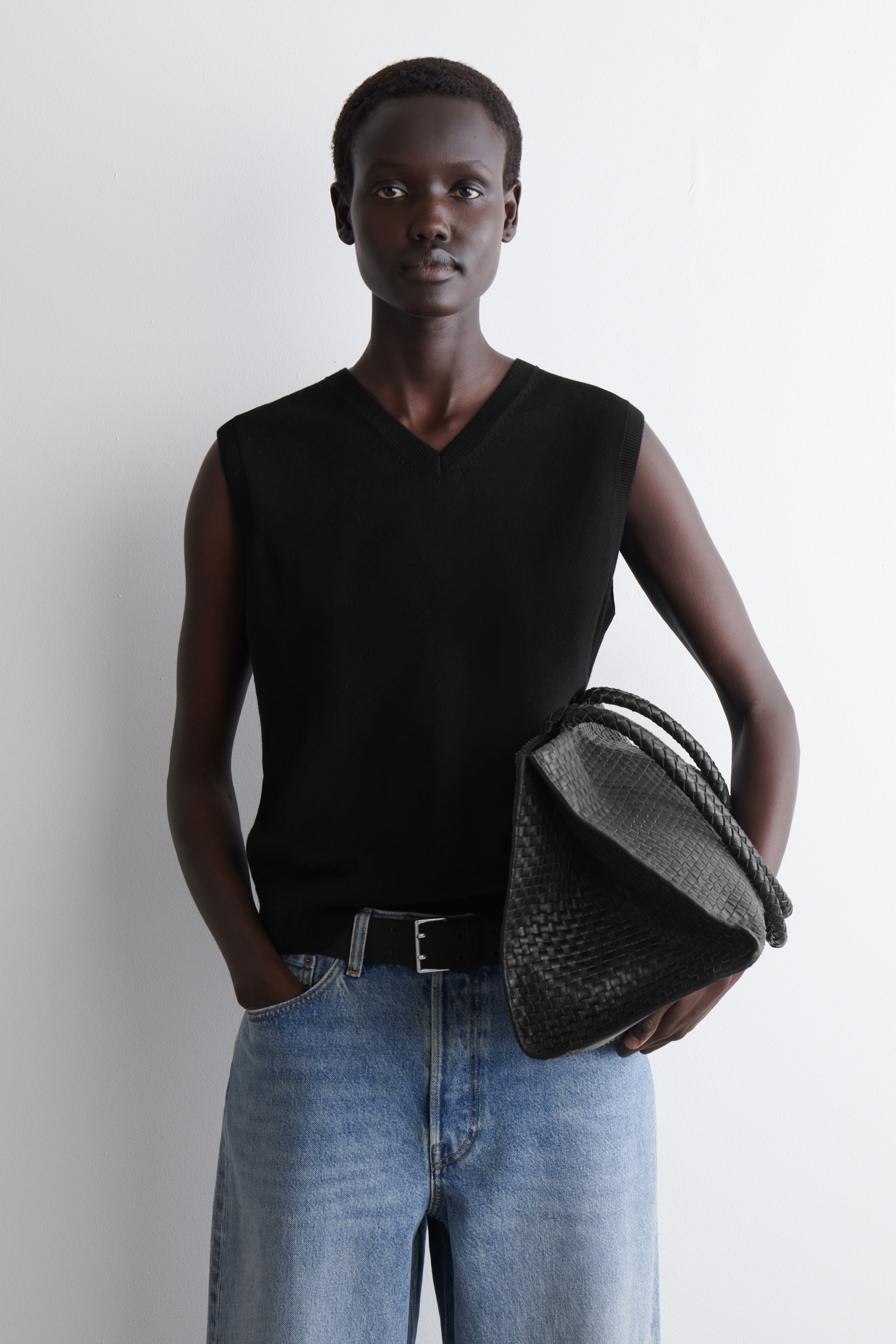 Merino Wool V-Neck Vest