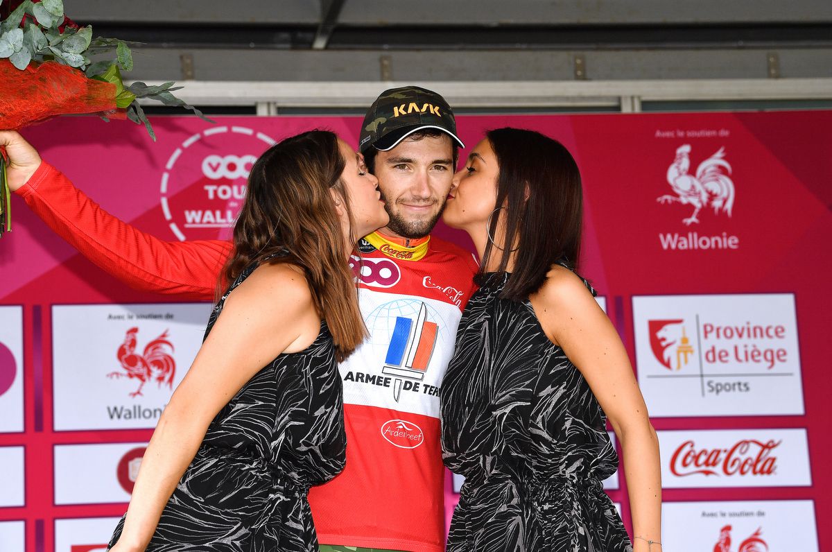 Equipe Cycliste Arm&eacute;e de Terre's Benjamin Thomas won the bet young rider jersey