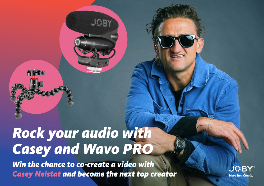 YouTube sensation Casey Neistat teams up with Joby for Ultimate Creator