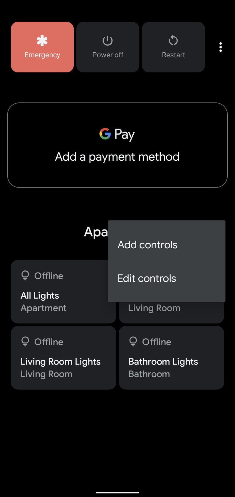 Add controls