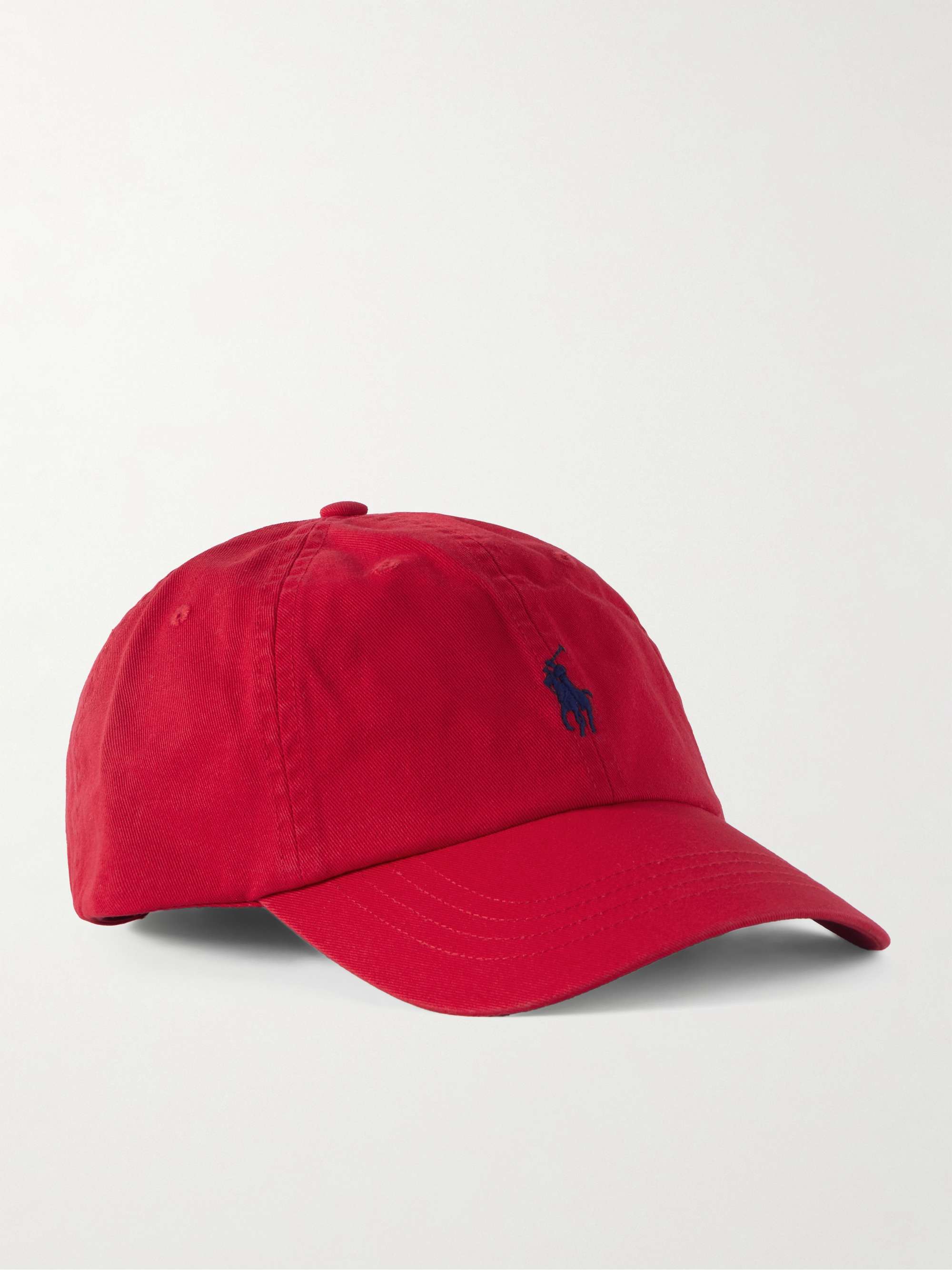 Embroidered Cotton-Twill Baseball Cap