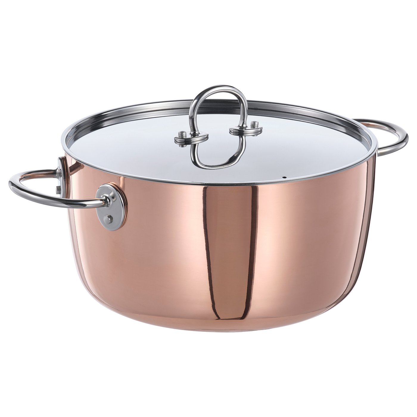 Finmat Pot With Lid - Copper/stainless Steel 5 Qt