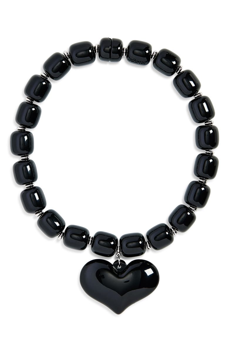 Amore Beaded Heart Pendant Necklace