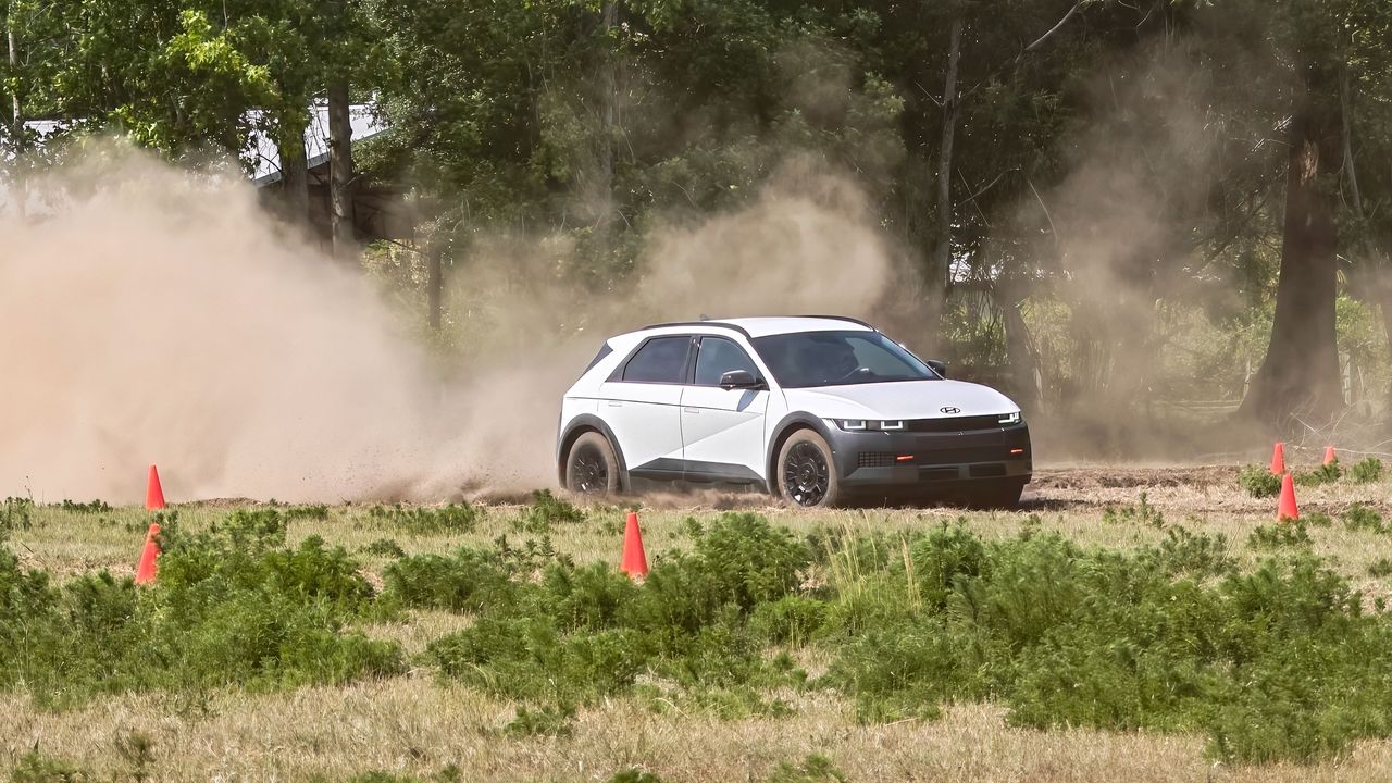 Hyundai IONIQ 5 XRT rallycross first look.