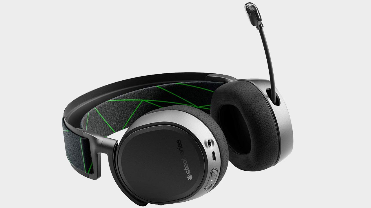 Image of a black and silver headset.