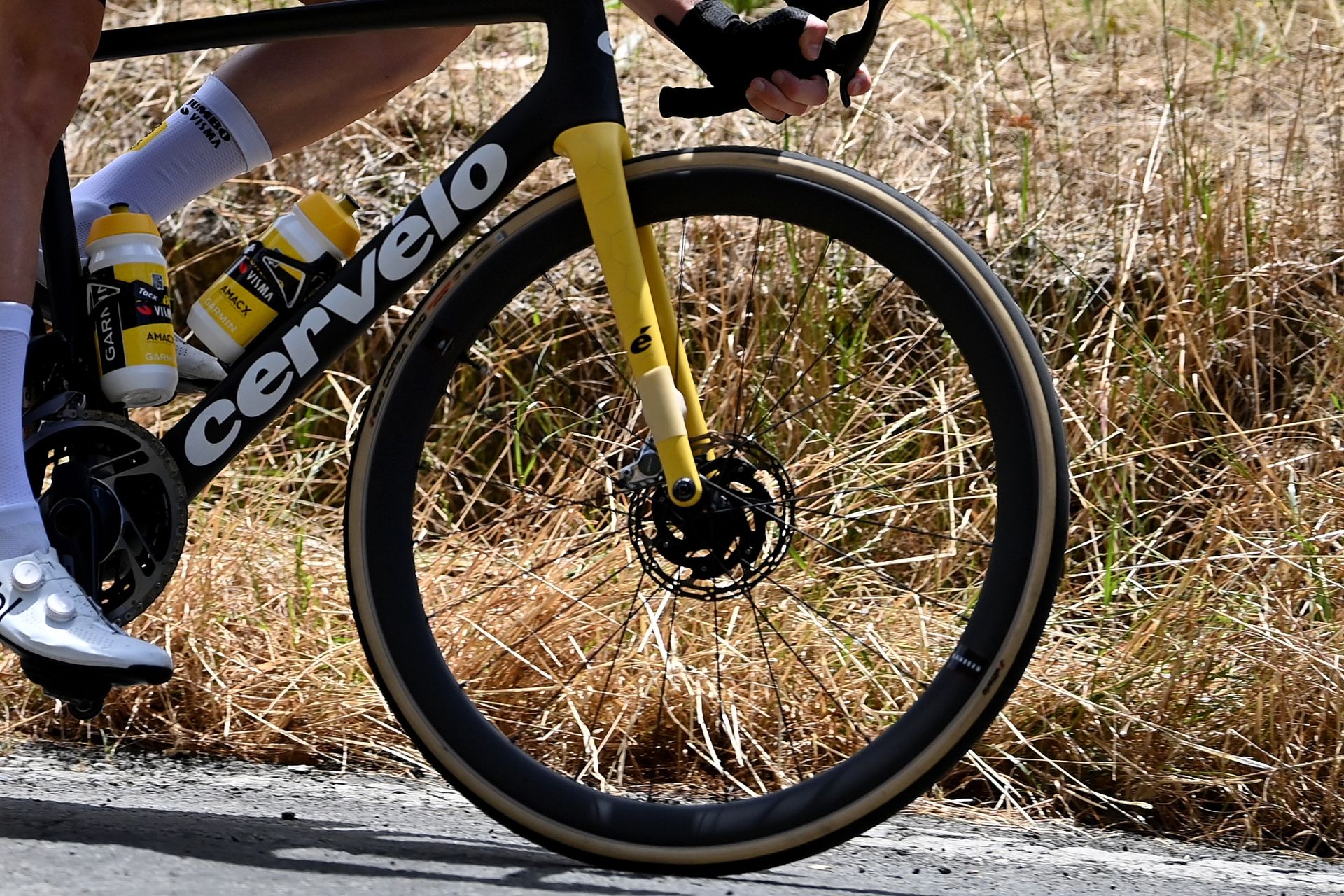 Rohan Dennis of Australia and Team Jumbo-Visma - Orange Leader Jersey competes during the 23rd Santos Tour Down Under 2023