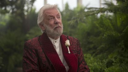 DONALD SUTHERLAND as corilanus snow in the hunger games movies