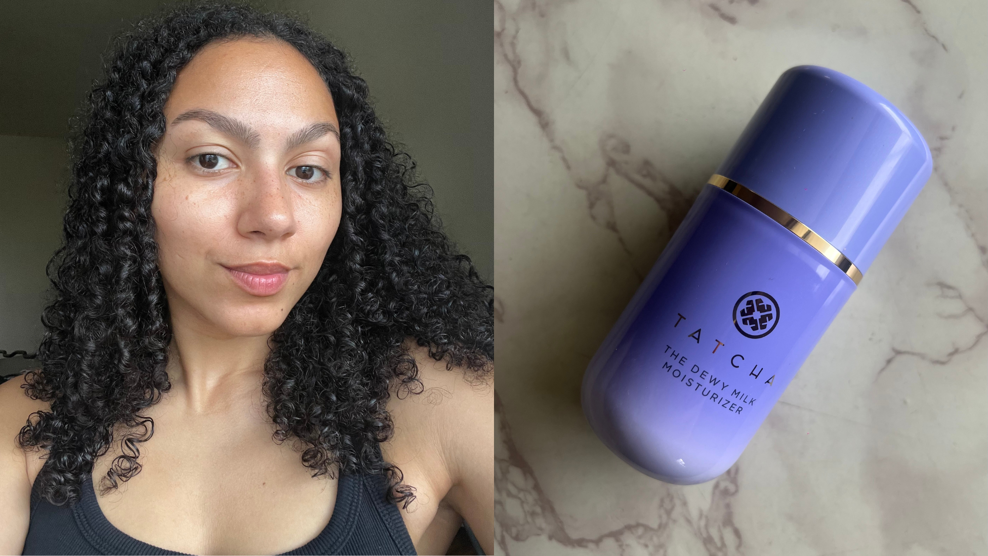 Sabrina Talbert and Tatcha's The Dewy Milk Moisturizer.