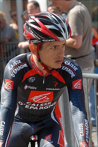 Jos&eacute; Rujano Guillen (Caisse d'Epargne) held the best time for a long while before being bested by Kreuziger.