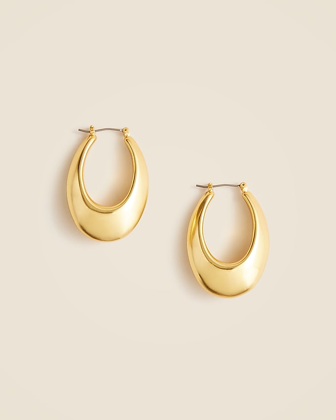 Gold-Plated Hoop Earrings