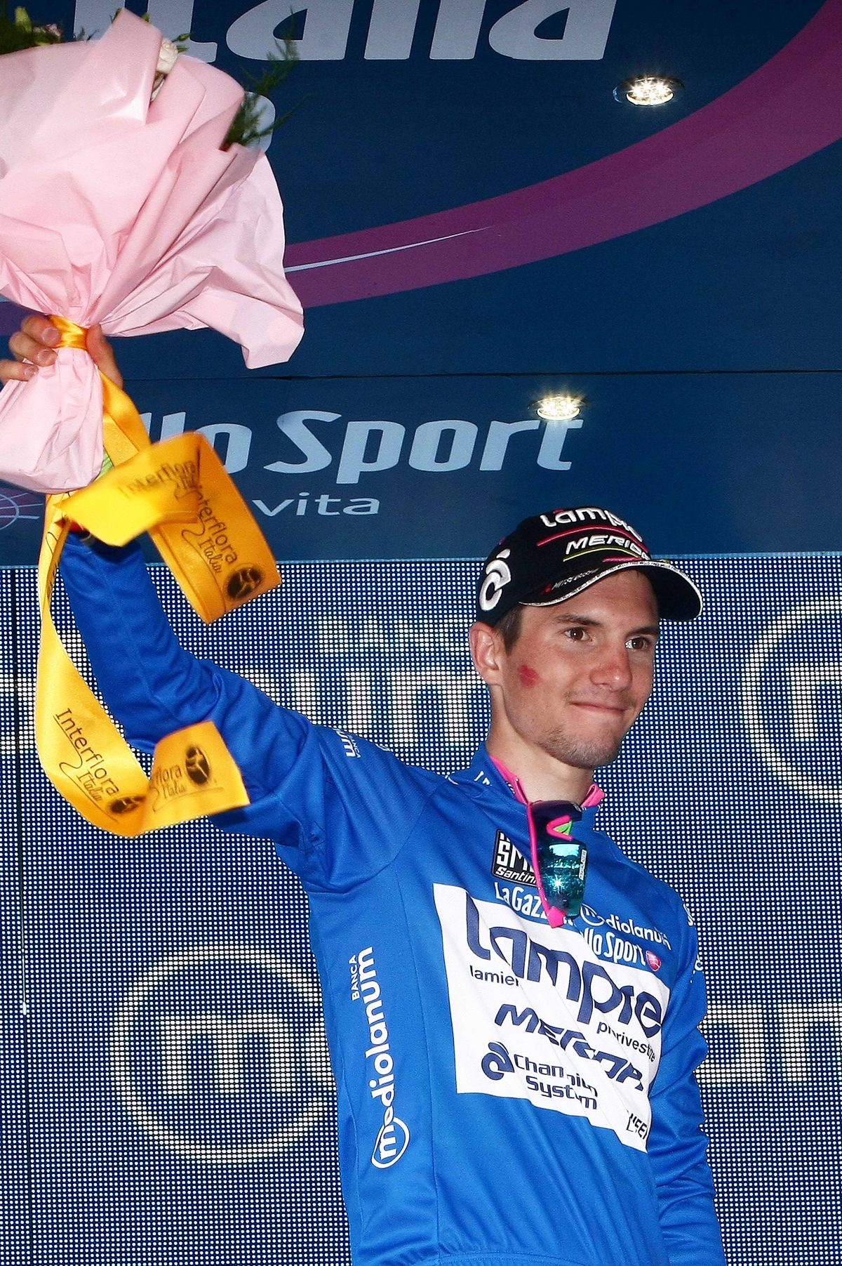 Yesterday's stage winner Jan Polanc (Lampre Merida) keeps the mountains jersey