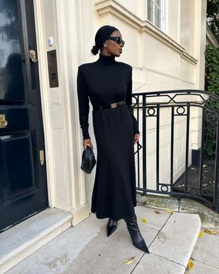 5 Easy Black Dress and Boot Outfits For 2024 Who What Wear