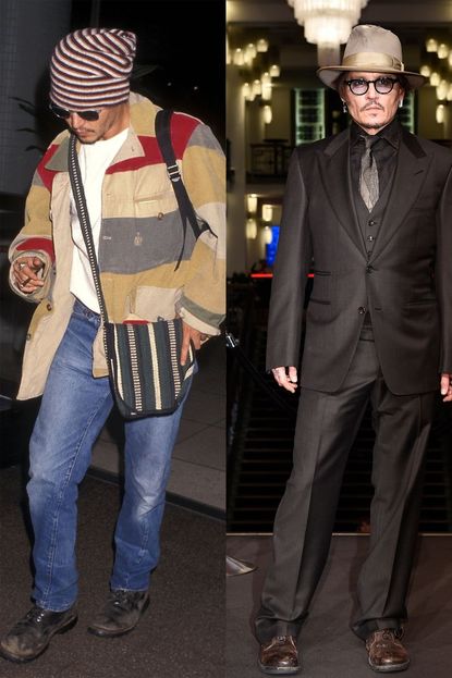 Johnny Depp 1997 v. Now