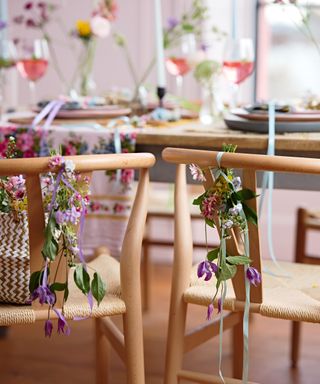 Spring fresh dining scene with