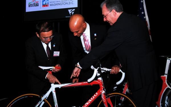 The bike had Mayor Fenty's name on it and everything