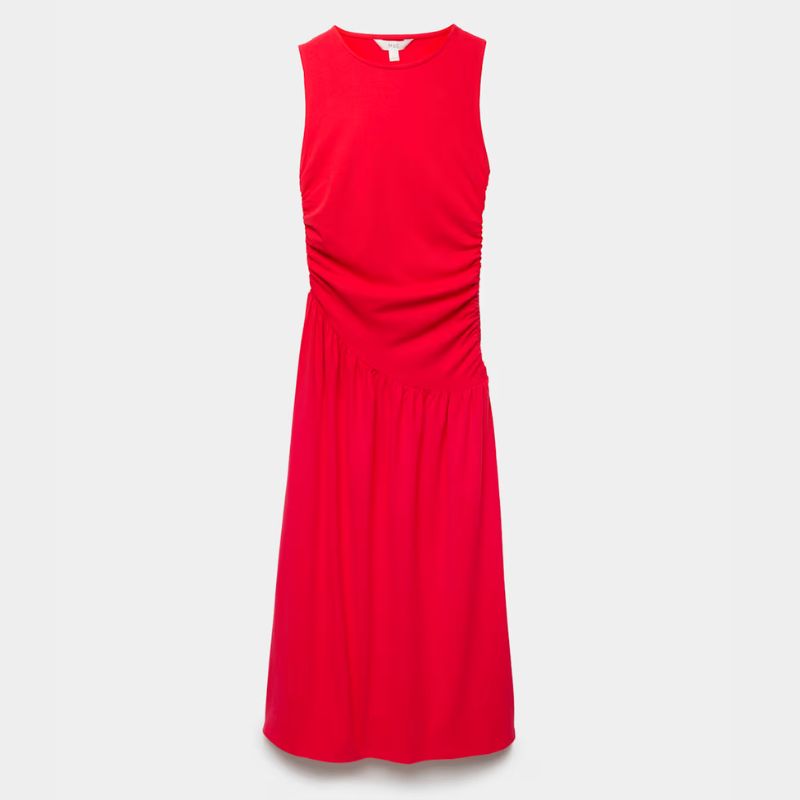 Abito midi rosso di M&S