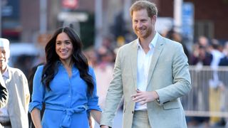 CAPE TOWN, SOUTH AFRICA - SEPTEMBER 23: Meghan, Duchess of Sussex and Prince Harry, Duke of Sussex visit the District Six Homecoming Centre during their royal tour of South Africa on September 23, 2019 in Cape Town, South Africa.