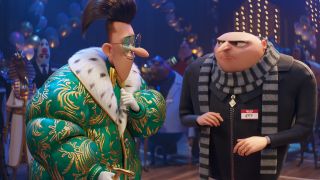 Maxime (Will Ferrell) and Gru (Steve Carell) in Despicable Me 4