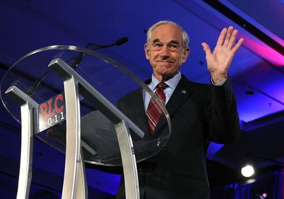 Republican presidential candidate U.S. Rep. Ron Paul (R-TX) speaks during the 2011 Republican Leadership Conference on June 17, 2011 in New Orleans, Louisiana.
