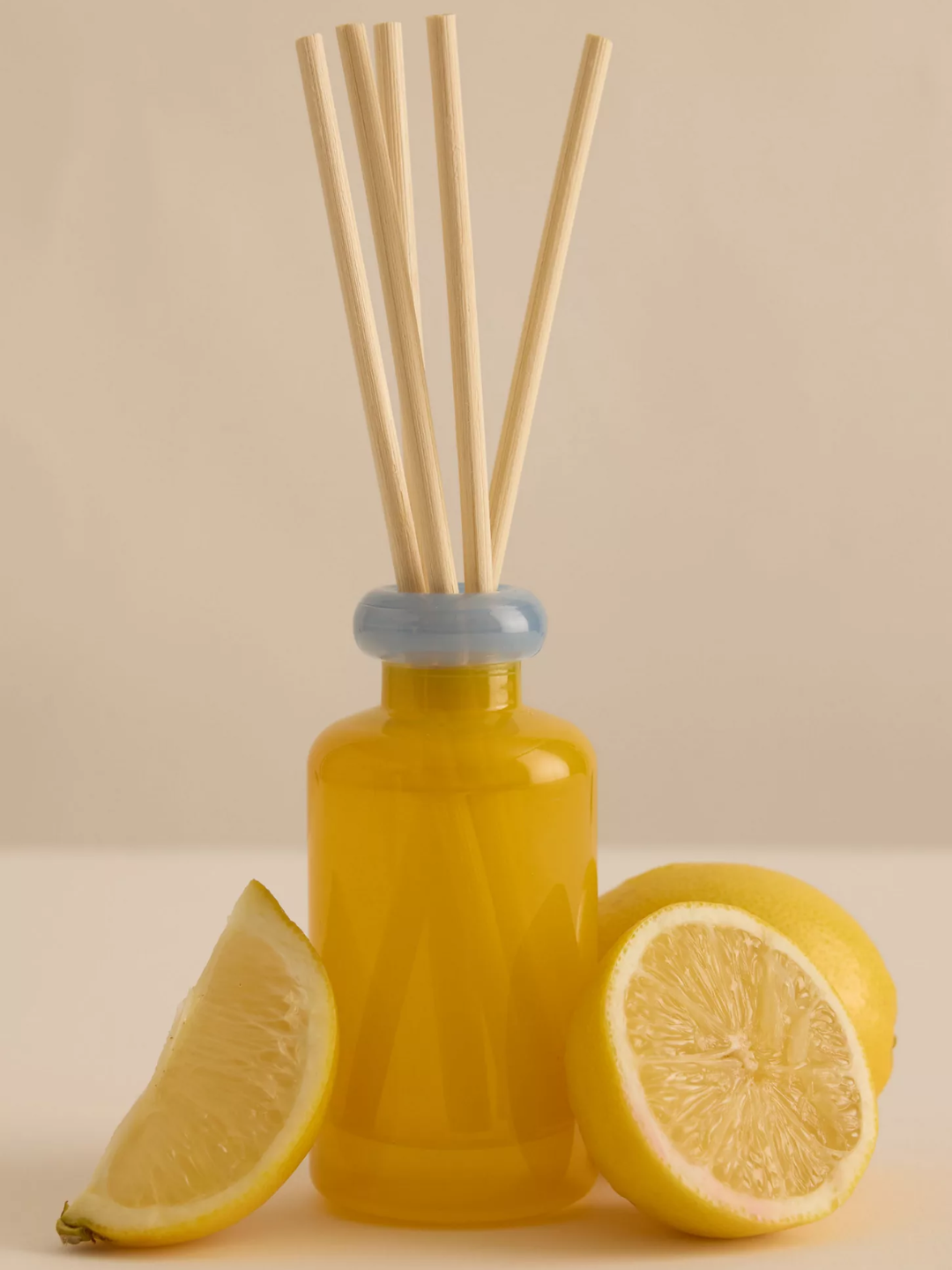 A yellow reeed diffuser form Paddywax