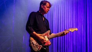 Nels Cline of Wilco performs at TOdays Festival 2023 at sPAZIO211 on August 25, 2023 in Turin, Italy.