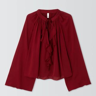 And/Or Kendall Ruffle Blouse 