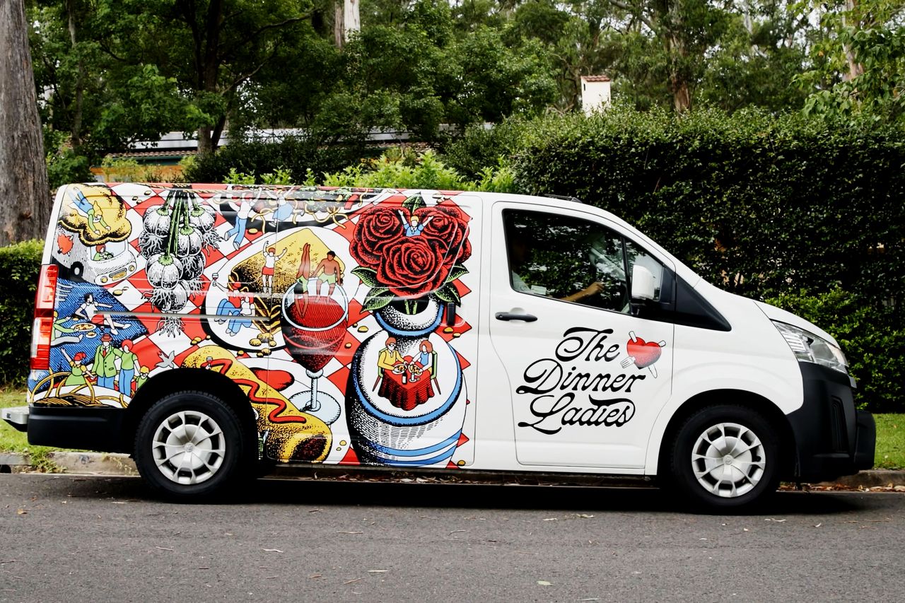 The Dinner Ladies branding campaign