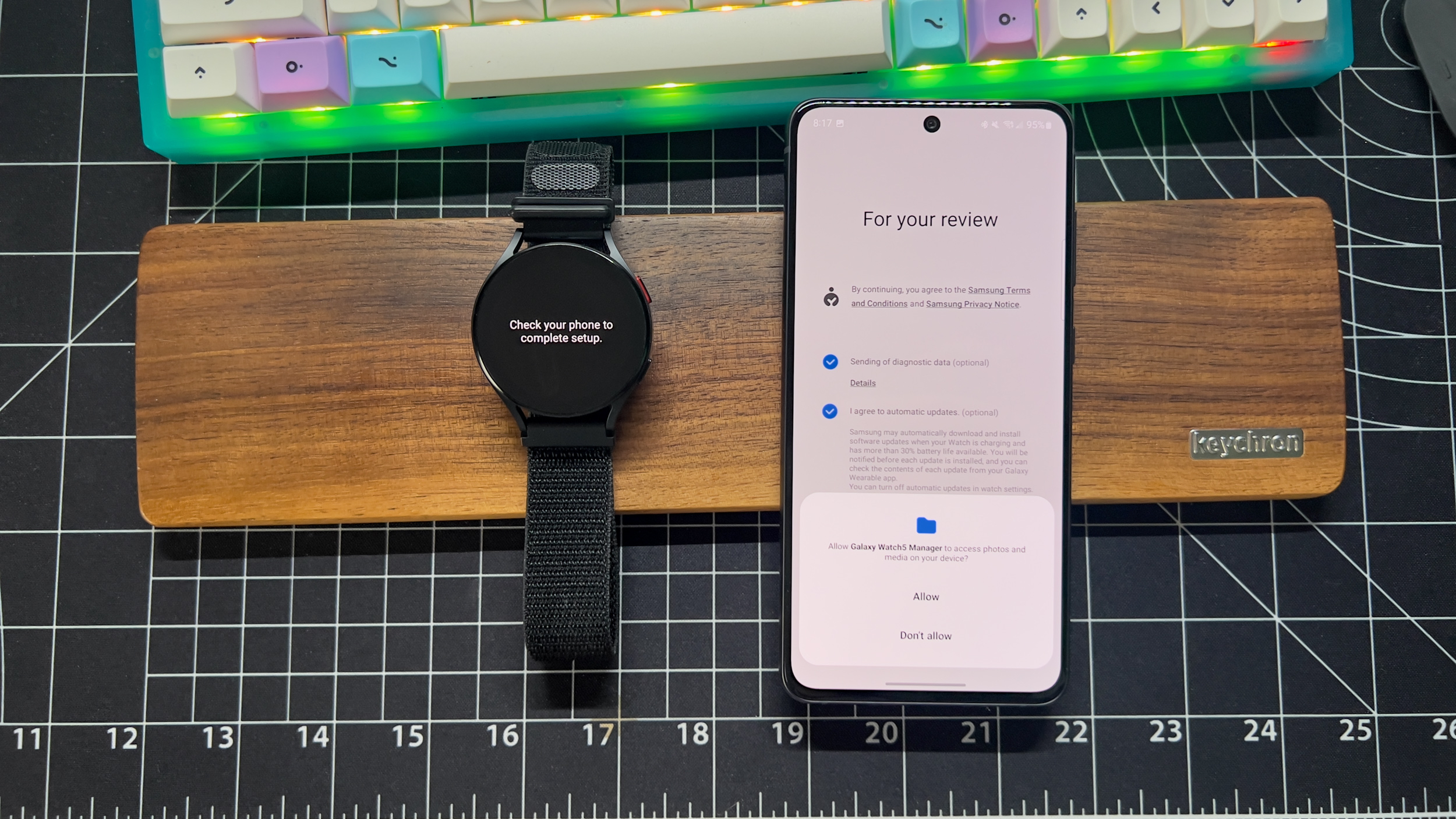 Provide Galaxy Watch 5 with access to media on Galaxy S21 FE