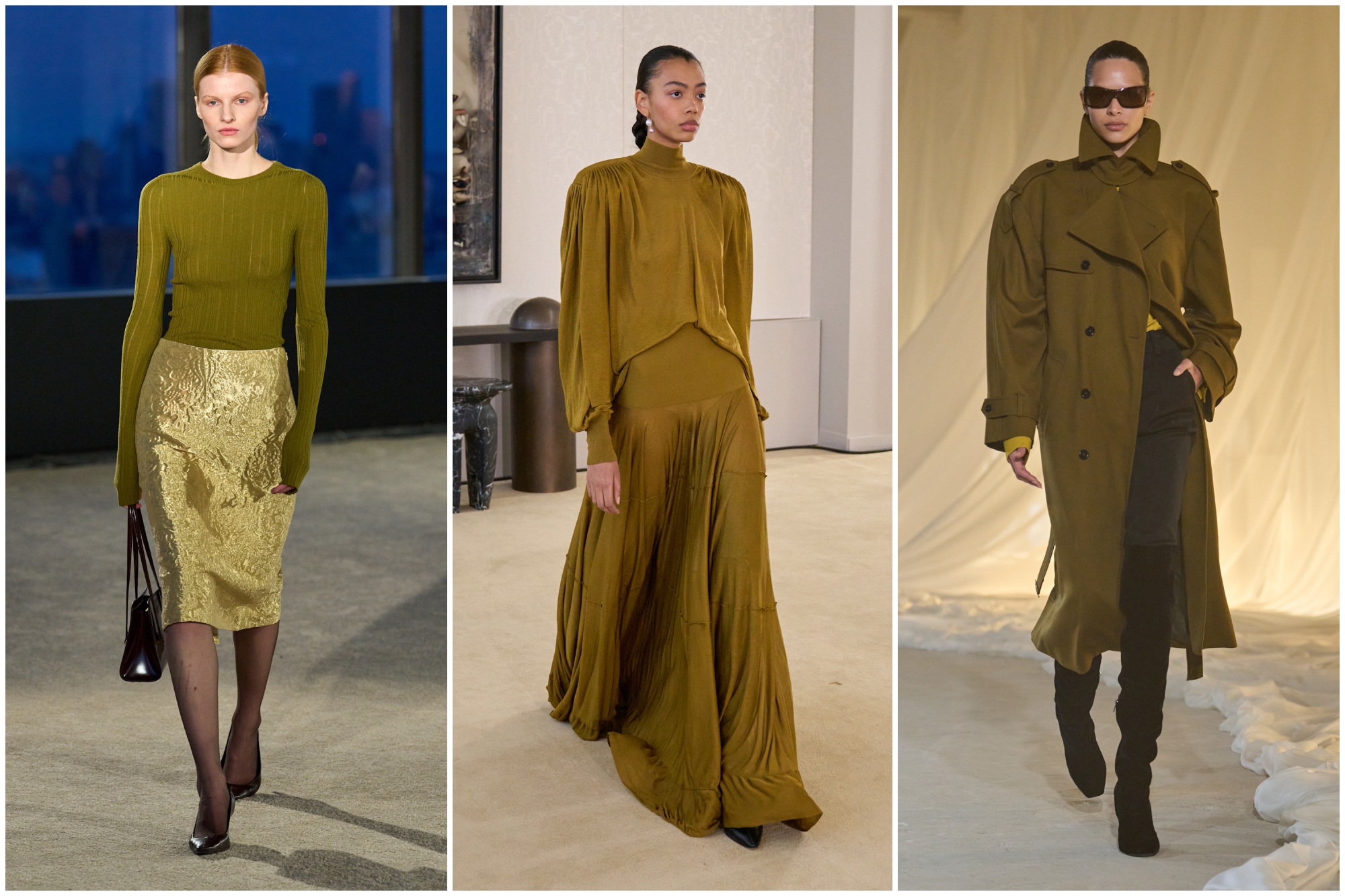 moss green on the fall 2026 runways of kallmeyer, altuzarra, and balmain