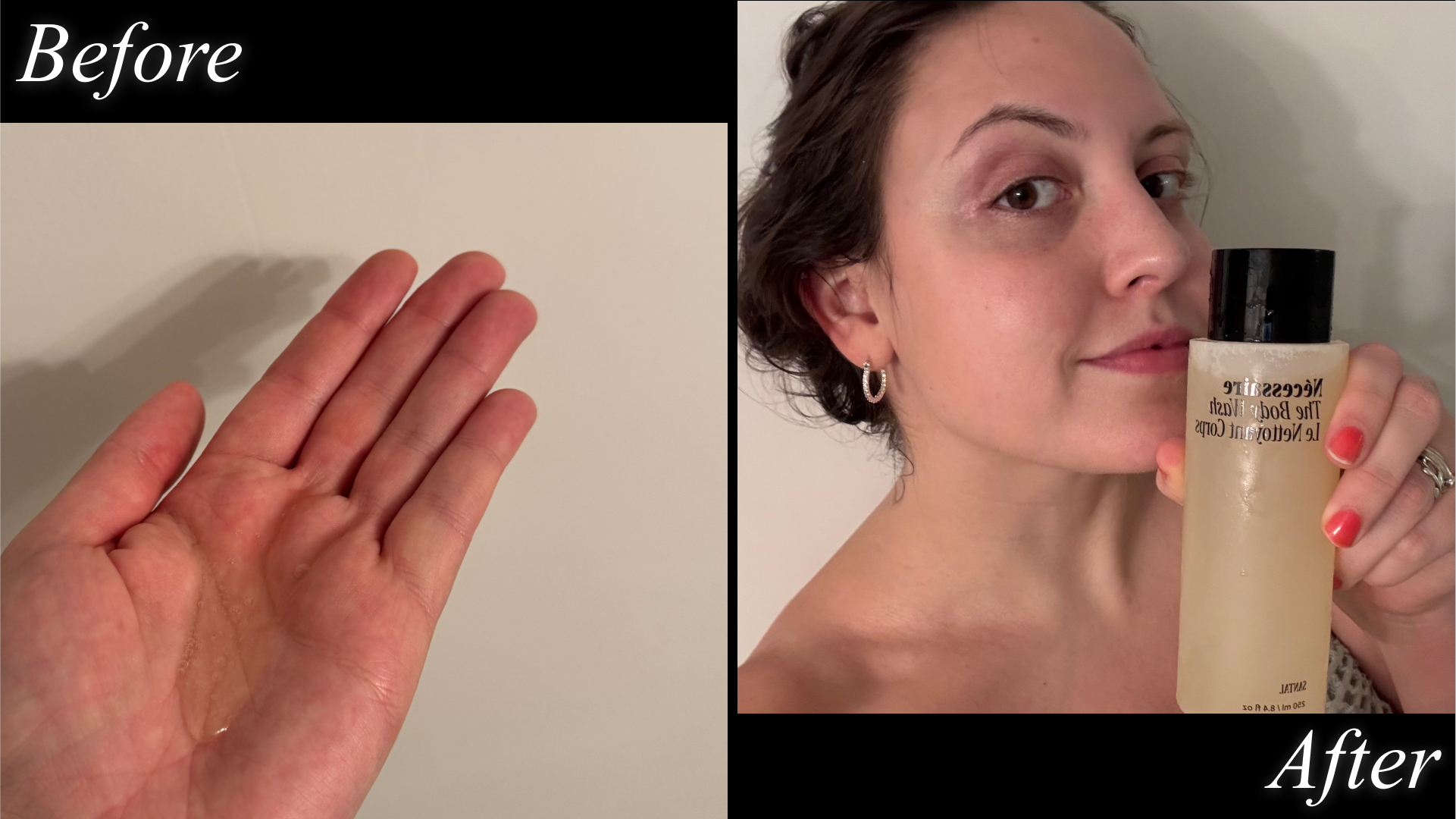 Sophia Vilensky tests Necessaire's Body Wash.