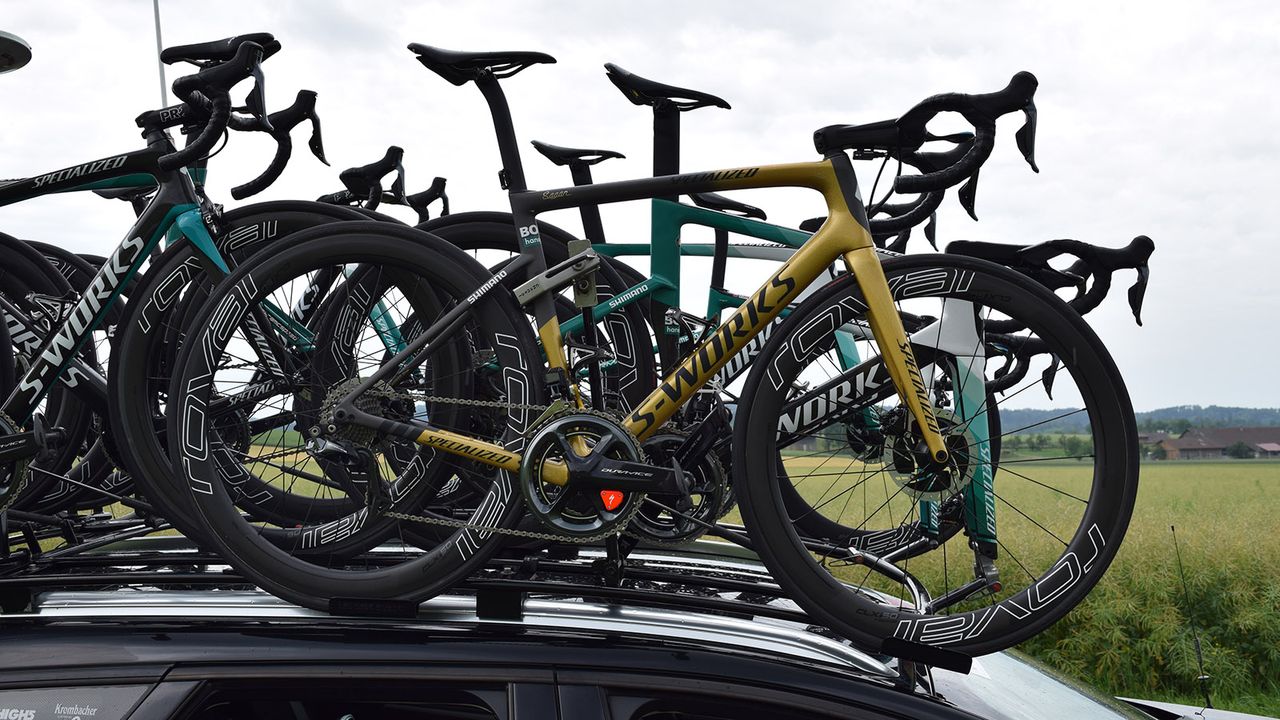Peter Sagan had one of his Sagan Collection S-Works Tarmacs on the race as a spare bike