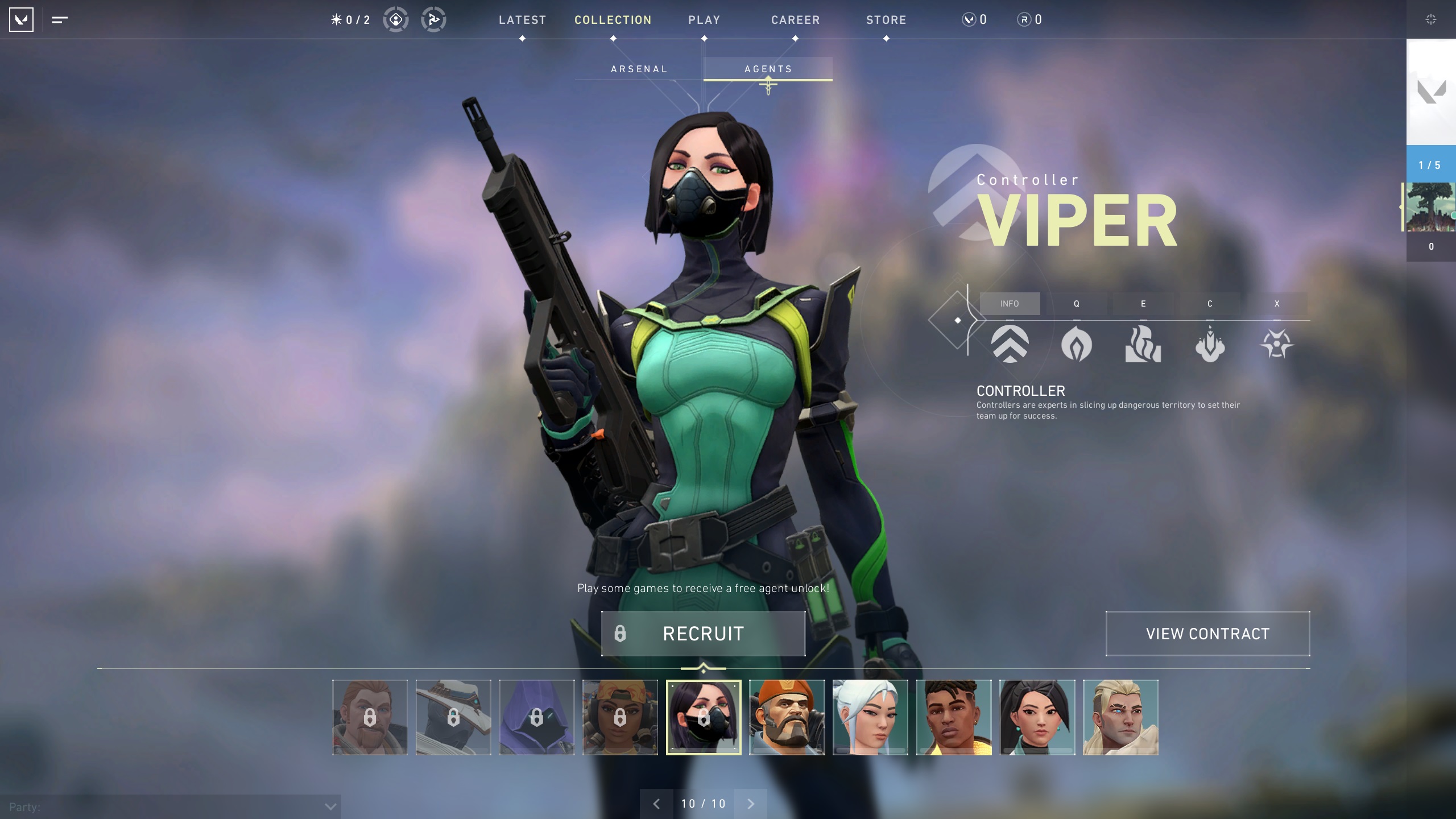 Руководство по доблестным персонажам - Viper