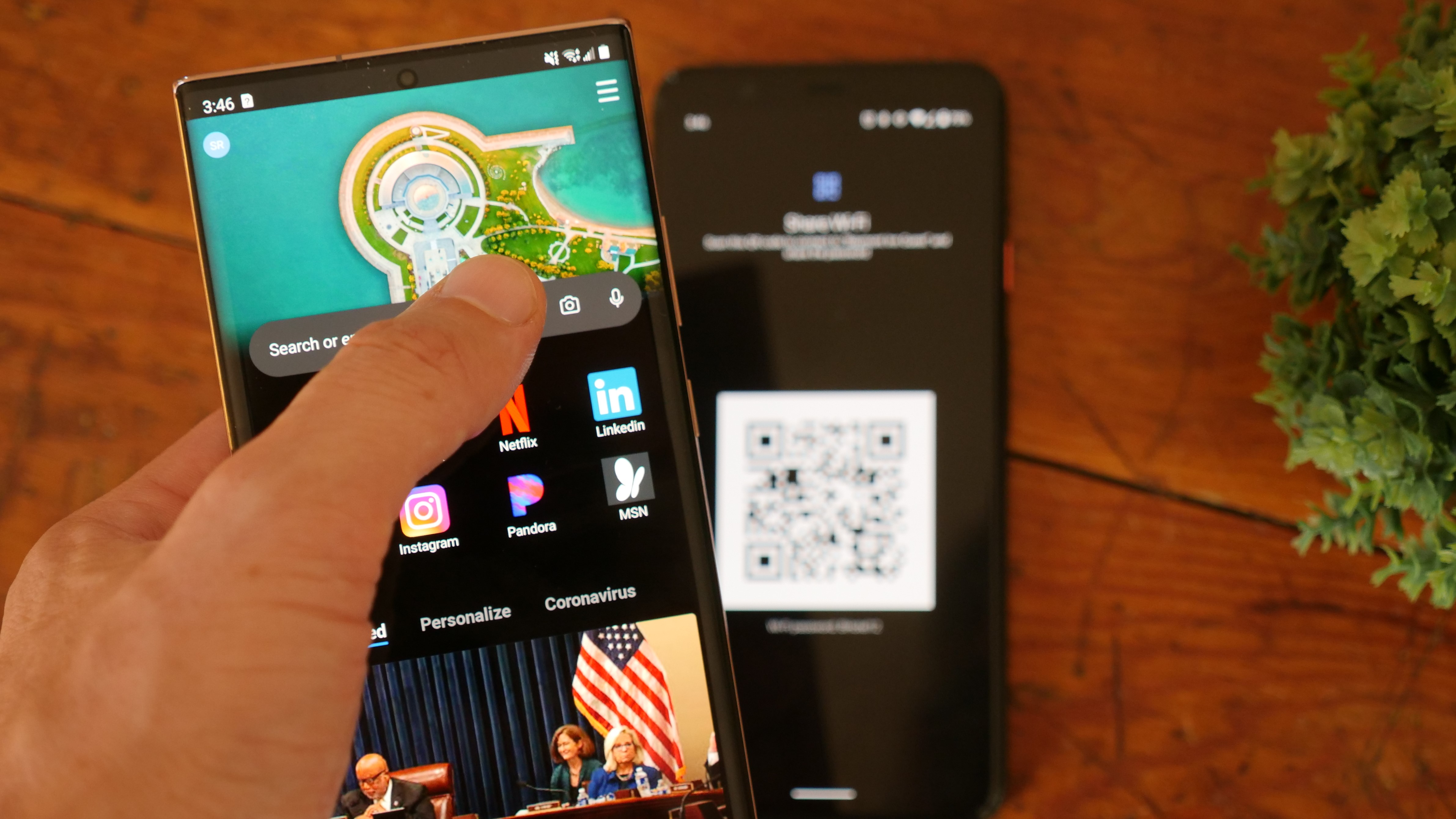 How to scan a QR code on Android - Using Microsoft Edge