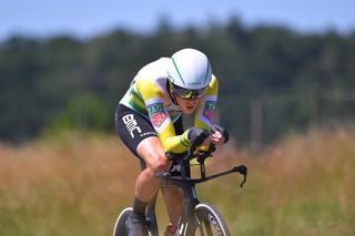 Rohan Dennis (BMC) speeds to the stage win in Tour de Suisse
