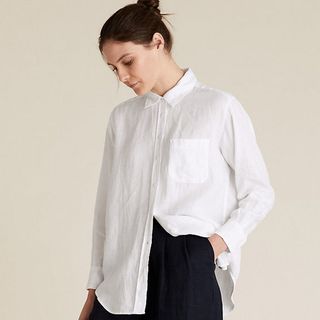 Best shirts for women include this white linen shirt from Marks and Spencer